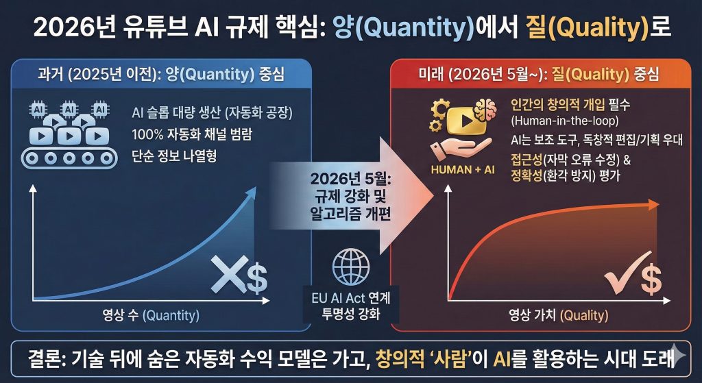 유튜브 AI 규제 핵심 내용 한장으로 요약