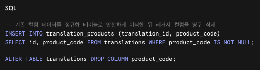SQL 예시 문
